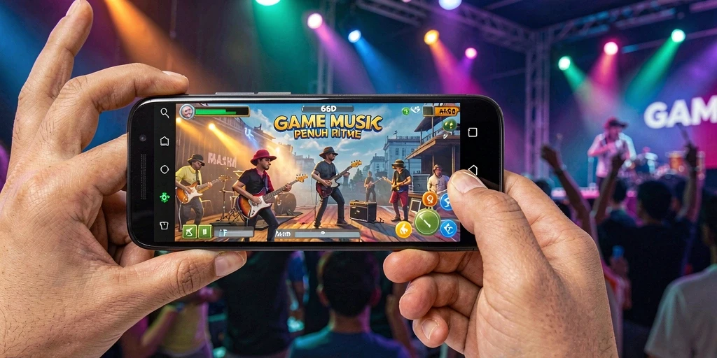 Tampilan gameplay yang seru dan penuh warna dari 66D.