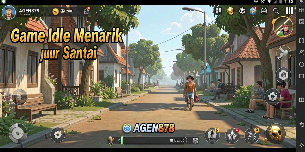 Tampilan gameplay AGEN878 yang menarik dengan elemen Idle.