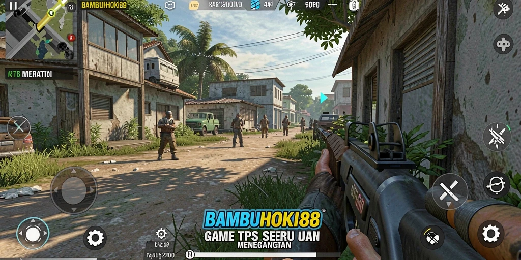 Tangkapan layar menampilkan aksi seru dalam permainan TPS.