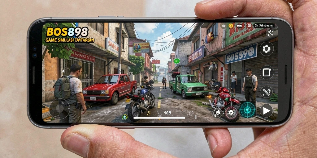 Screenshot gameplay menunjukkan pengalaman simulasi yang menarik.