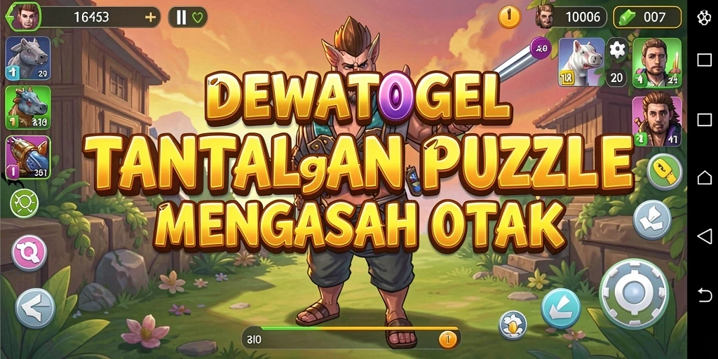 Screenshot gameplay DEWATOGEL yang menampilkan tantangan Puzzle.