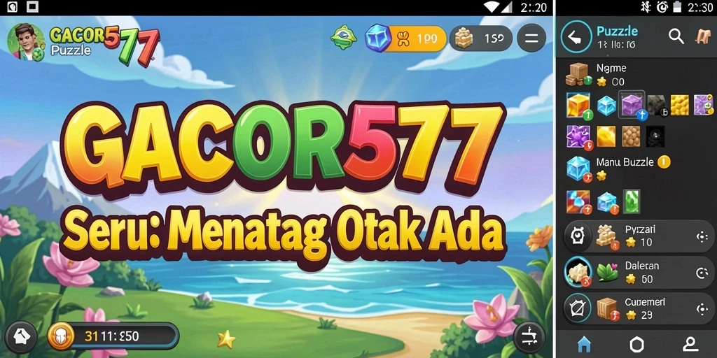 Screenshot gameplay GACOR577 menampilkan tantangan puzzle yang menarik.
