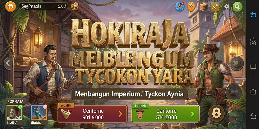 Tampilan utama gameplay HOKIRAJA yang menarik dan interaktif.