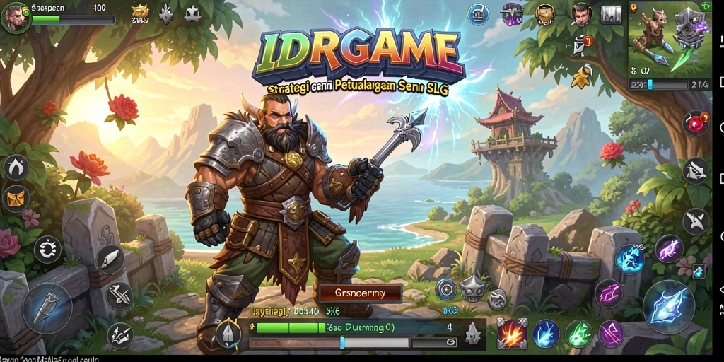 Screenshot gameplay IDRGAME yang menunjukkan pertempuran strategis.