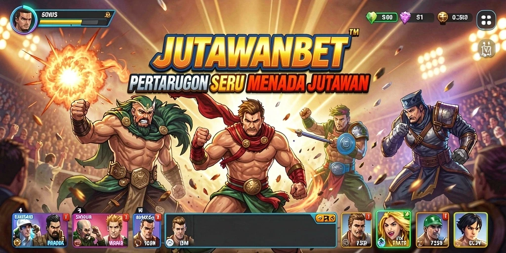 Tampilan gameplay JUTAWANBET yang mendebarkan saat pertarungan berlangsung.