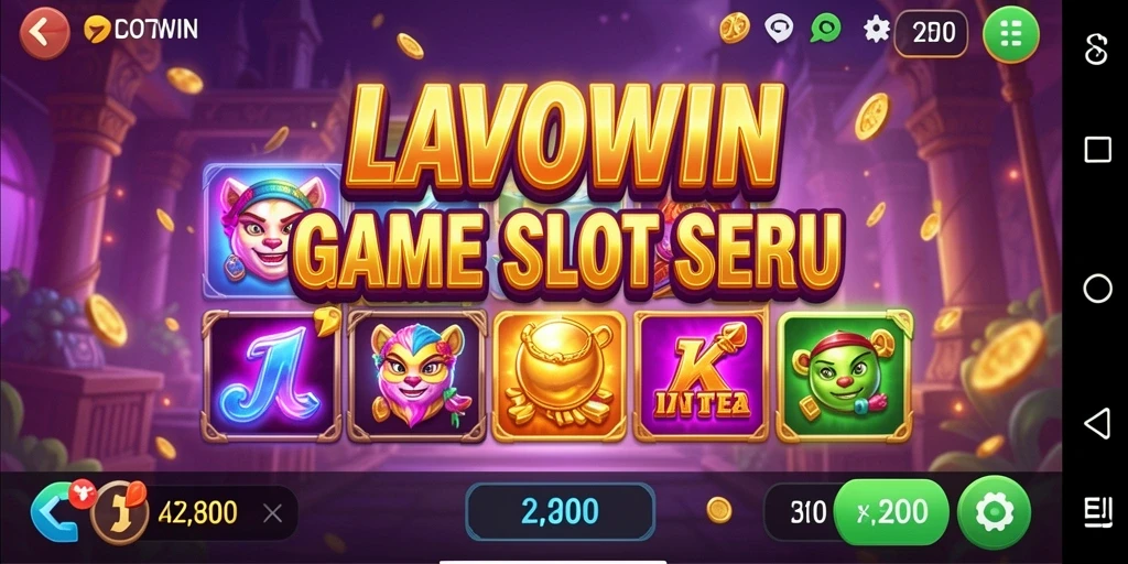 Tampilan gameplay menarik dan seru dari LAVOWIN Slot.
