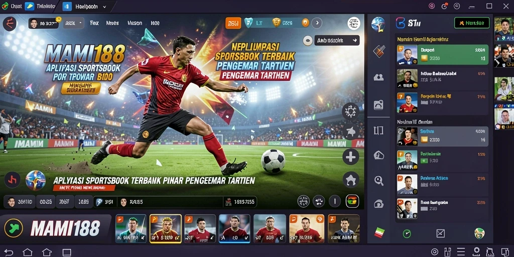 Tampilan utama MAMI188 dengan berbagai opsi taruhan Sportsbook.